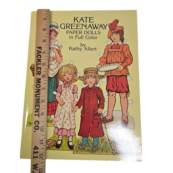 Kate Greenaway Paper Dolls Kathy Allert 1981 Dover Book Vintage Victorian Style - Picture 11 of 11
